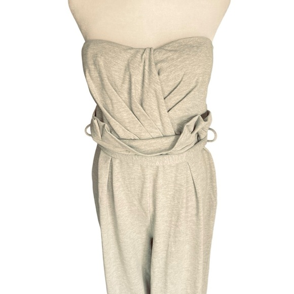 Michael Costello - Helen Strapless Sweatshirt Comfy Casual Jumpsuit Sz XL - Picture 4 of 8